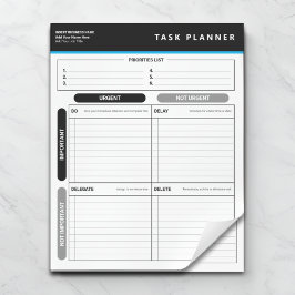Zakelijke Taakplanner Prioriteit Matrix Notitieblo Notitieblok