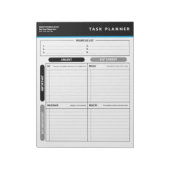 Zakelijke Taakplanner Prioriteit Matrix Notitieblo Notitieblok (Linkerzijde)