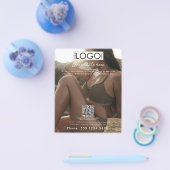 Zakelijke Tanning Salon Spray Tan Beauty Foto Flyer (Enkel)