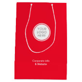 Zakelijke tas met Logo en Bedrijfsgegevens Medium Cadeauzakje (Achterkant)