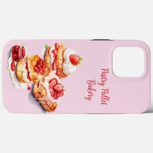 Zakelijke telefoon Bakery Design Case-Mate iPhone Case (Achterkant (horizontaal))