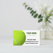 zakelijke tenniscoach Visitekaartje (Staand voorkant)