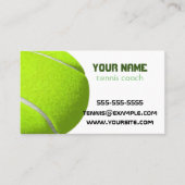 zakelijke tenniscoach Visitekaartje (Voorkant)