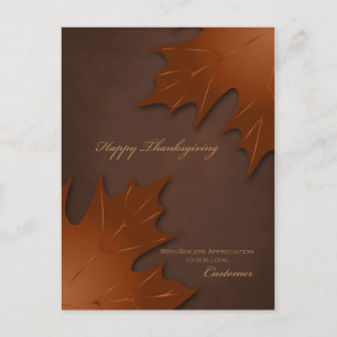 Zakelijke Thanksgiving Briefkaart / Zakelijke klan