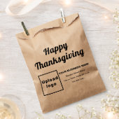 Zakelijke Thanksgiving Bruine Papieren Zak Bedankzakje (Geknipt)
