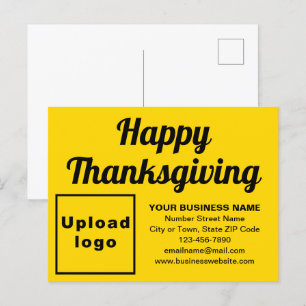 Zakelijke Thanksgiving Geel Vakantie Briefkaart