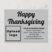 Zakelijke Thanksgiving grijs vakantie Briefkaart (Voorkant)