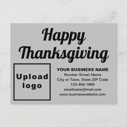 Zakelijke Thanksgiving grijs vakantie Briefkaart (Voorkant)