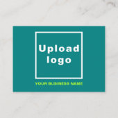 Zakelijke Thanksgiving Groet op Blauwgroen Groen Informatiekaartje (Achterkant)