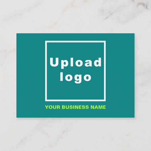 Zakelijke Thanksgiving Groet op Blauwgroen Groen Informatiekaartje (Achterkant)