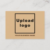 Zakelijke Thanksgiving Groet op Lichtbruin Informatiekaartje (Achterkant)