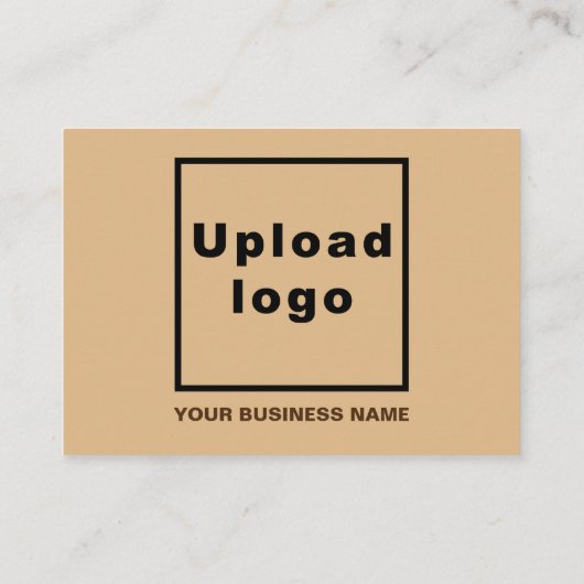 Zakelijke Thanksgiving Groet op Lichtbruin Informatiekaartje (Achterkant)