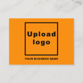 Zakelijke Thanksgiving Groet op Oranje kleur Informatiekaartje (Achterkant)