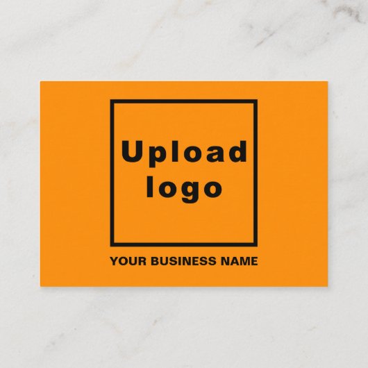 Zakelijke Thanksgiving Groet op Oranje kleur Informatiekaartje (Achterkant)