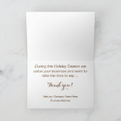 Zakelijke Thanksgiving-kerstkaarten Kaart (Binnen)