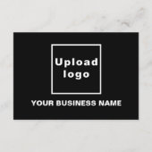 Zakelijke Thanksgiving Kleine Zwarte Platte Kaart (Achterkant)