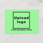 Zakelijke Thanksgiving Licht Groen Korting Kaart (Achterkant)