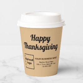 Zakelijke Thanksgiving Lichtbruine papieren beker