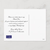 Zakelijke Thanksgiving rode bladeren Feestdagenkaart (Achterkant)