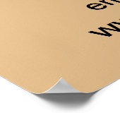 Zakelijke Thanksgiving Sale op lichtbruin Poster (Hoek)