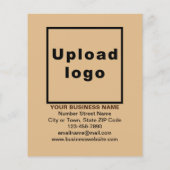 Zakelijke Thanksgiving Sale op Lichtbruine Flyer (Achterkant)