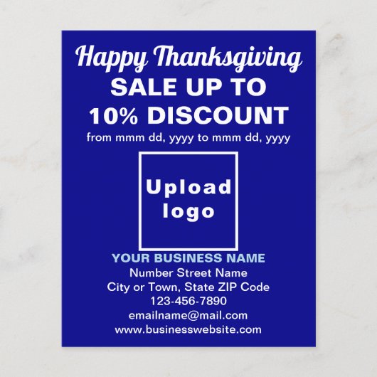 Zakelijke Thanksgiving te koop op Blue Flyer (Voorkant)