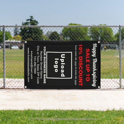 Zakelijke Thanksgiving Verkoop op Black Banner (Insitu)