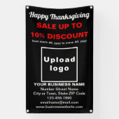 Zakelijke Thanksgiving Verkoop op Black Banner (Verticaal)
