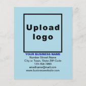 Zakelijke Thanksgiving Verkoop op Lichtblauwe Flye Flyer (Achterkant)