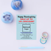 Zakelijke Thanksgiving Verkoop op Lichtblauwe Flye Flyer (Enkel)