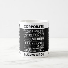 Zakelijke trefwoorden Business Jargon Typografie A Koffiemok