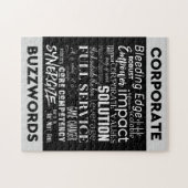 Zakelijke trefwoorden Business Jargon Typografie A Legpuzzel (Horizontaal)