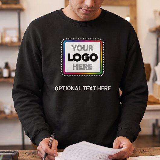Zakelijke trui | Aangepast logo + optionele tekst