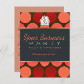 Zakelijke uitnodiging voor workshopfeest template (Voorkant / Achterkant)