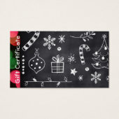 Zakelijke vakantie cadeau Kaart certificaten (Voorkant)