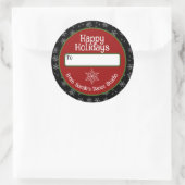 Zakelijke vakantie Sticker met sneeuwvlokken (Tas)