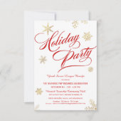 Zakelijke vakantie Voordeel Fundraiser Snowflakes Kaart (Voorkant)