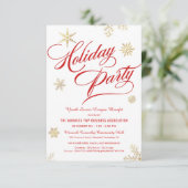 Zakelijke vakantie Voordeel Fundraiser Snowflakes Kaart (Staand voorkant)