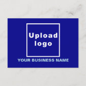 Zakelijke Valentijn Klein Blauw Vlak Wenskaart Kaart (Achterkant)