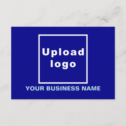 Zakelijke Valentijn Klein Blauw Vlak Wenskaart Kaart (Achterkant)