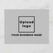 Zakelijke Valentijn Kleine Grijze Platte Vakantie  Feestdagenkaart (Achterkant)