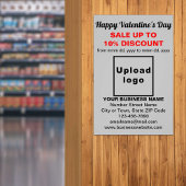 Zakelijke Valentijn Verkoop op Grijs Fotopapier Foto Afdruk