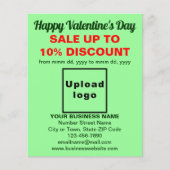 Zakelijke Valentijn Verkoop op Light Green Flyer (Voorkant)