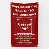 Zakelijke Valentijn Verkoop op rode banner (Verticaal)