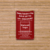 Zakelijke Valentijn Verkoop op rode banner