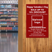 Zakelijke Valentijn Verkoop op rood fotopapier Foto Afdruk