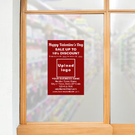 Zakelijke Valentijn Verkoop op rood fotopapier Foto Afdruk