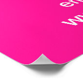 Zakelijke Valentijn Verkoop op Roze Poster (Hoek)