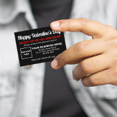 Zakelijke Valentijn Zwart Korting Kaart