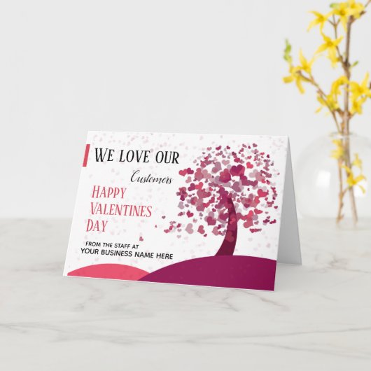 Zakelijke Valentijnkaart - Marketingideeën Kaart (Gele Bloem)